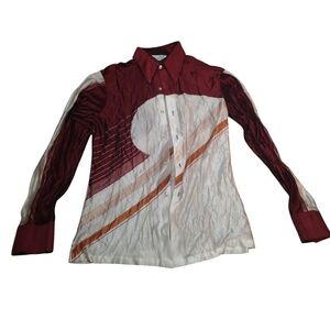 Stylish Men's Red and White Shirt